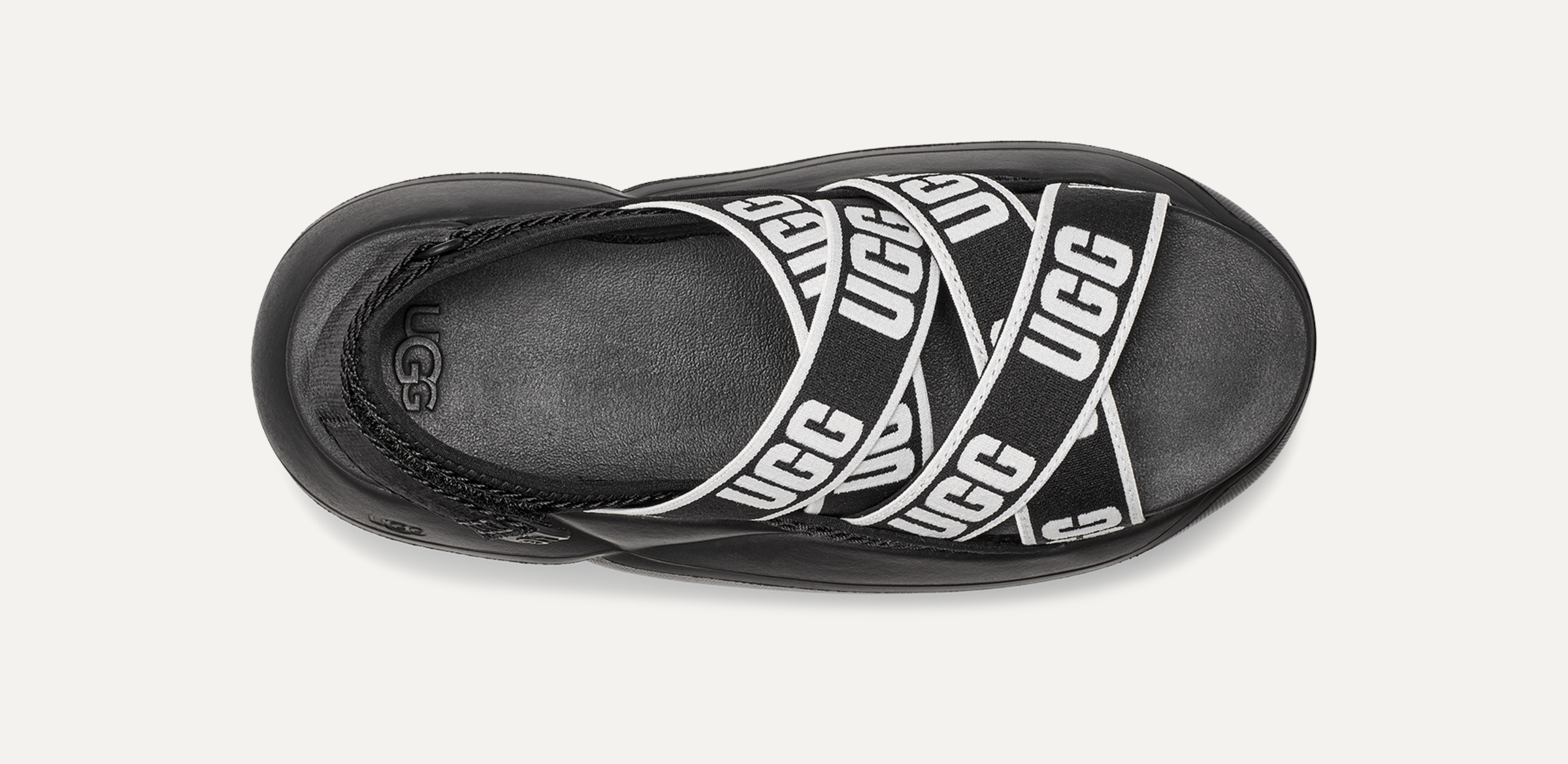 UGG LA CLOUD WOMEN SANDALS BLACK US 7.5 /UK5.5 /EU 38.5 /JP